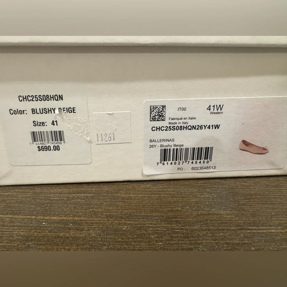Chloé Iris leather ballet flats. Pink Blush. Size 41 New in Box. Authentic